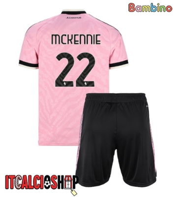 Juventus Weston McKennie #22 Seconda Maglia Bambino 2026-27 Manica Corta (+ Pantaloni corti)